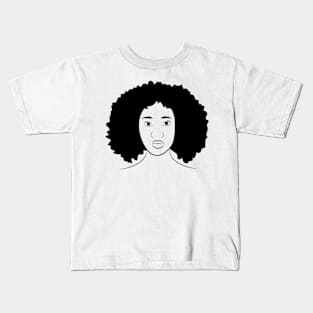 Black female Kids T-Shirt